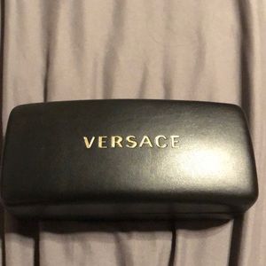 Versace glass case with cloth